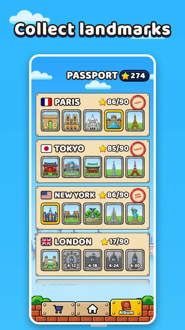 Landmarks for your passport