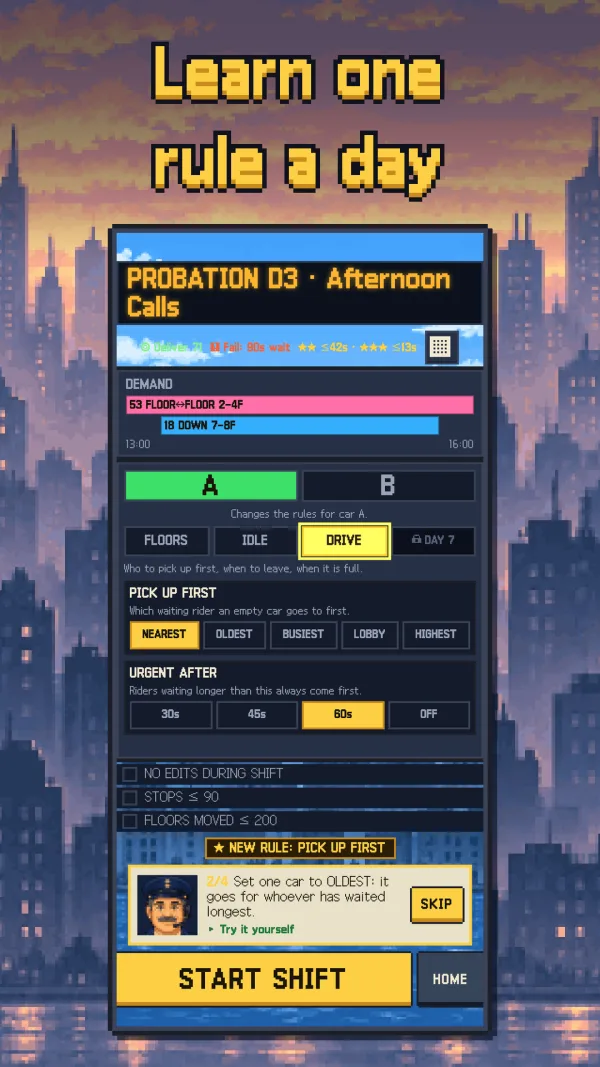 Probation: one rule a day